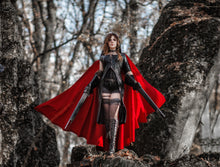 Load image into Gallery viewer, Red Riding Hood Fantasy Costume with Cloak - In Stock
