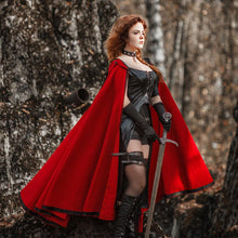 Load image into Gallery viewer, Red Riding Hood Fantasy Costume with Cloak - In Stock
