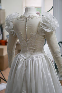 Vintage Wedding White Dress - In Stock