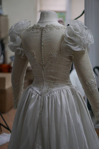 Vintage Wedding White Dress - In Stock